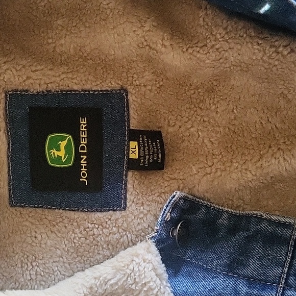 Vintage John Deere denim and fleece jacket!! - Picture 4 of 5
